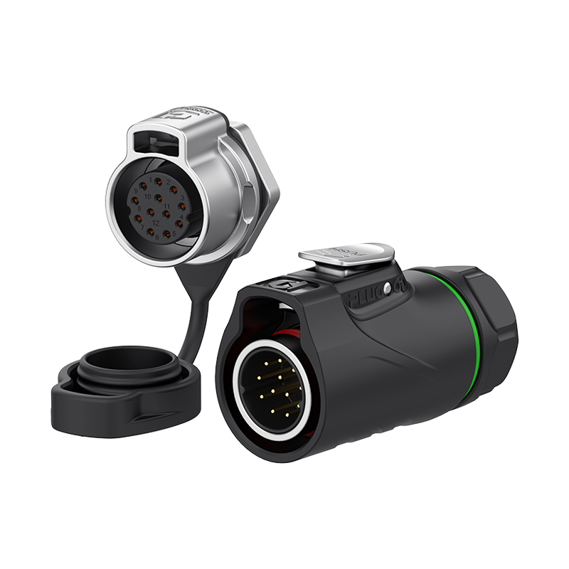 PLG20 12芯5A单孔面板套装半金属焊接正装