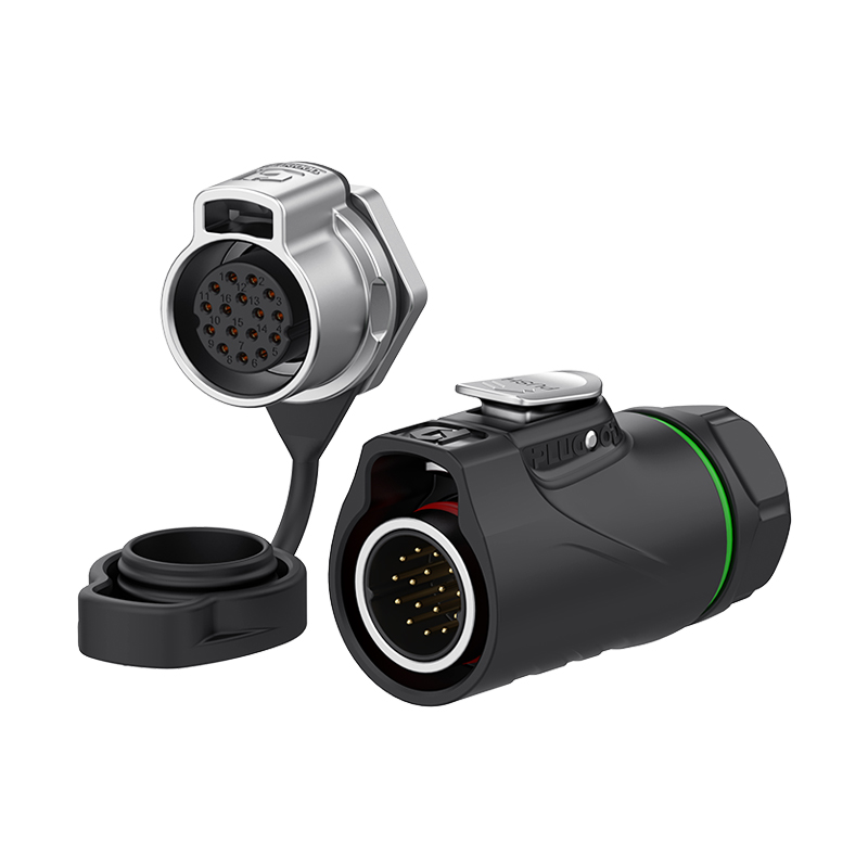 PLG20 16芯5A单孔面板套装半金属焊接正装