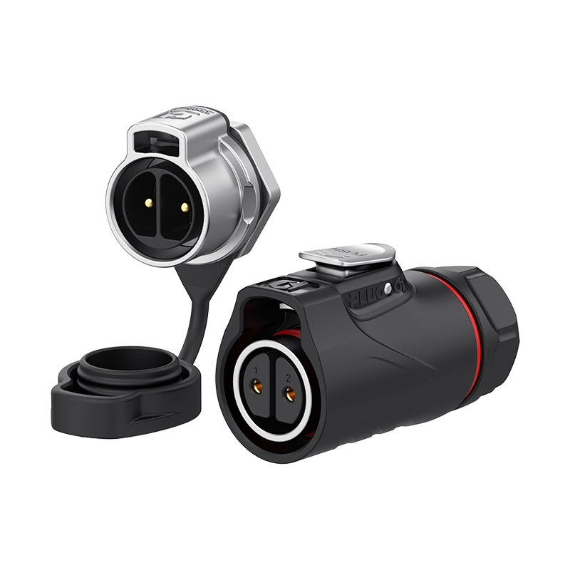 PLG20 2芯20A单孔面板套装半金属焊接反装