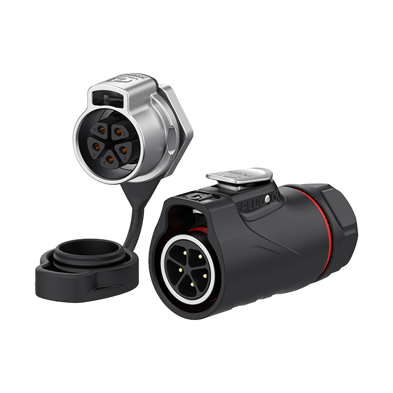 PLG20 5芯10A单孔面板套装半金属焊接正装