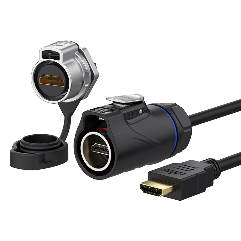 PLG20 HDMI 单孔面板套装半金属正装