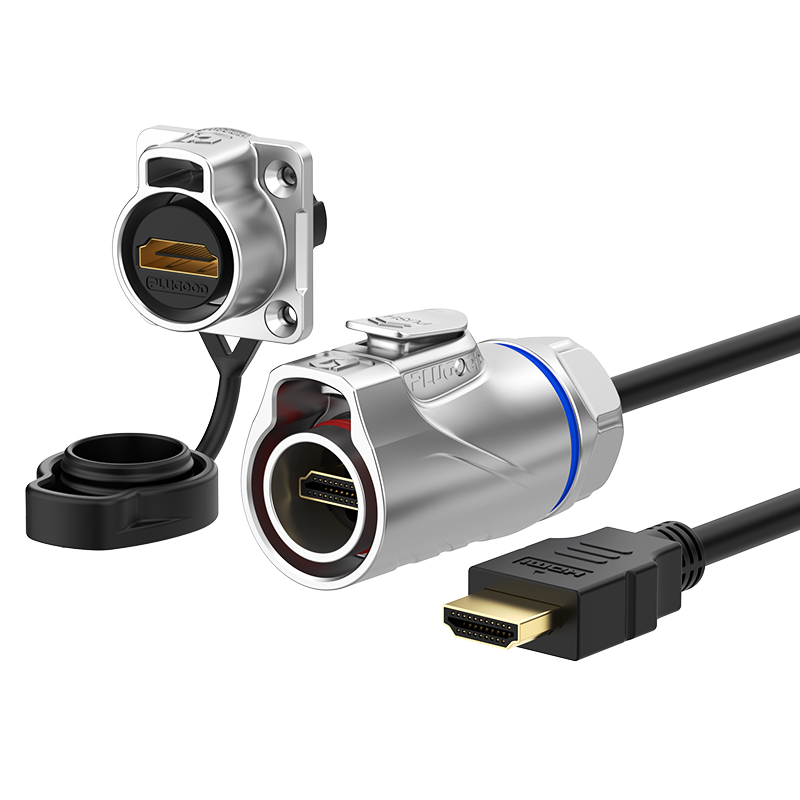 PLG20 HDMI 四孔法兰套装全金属正装