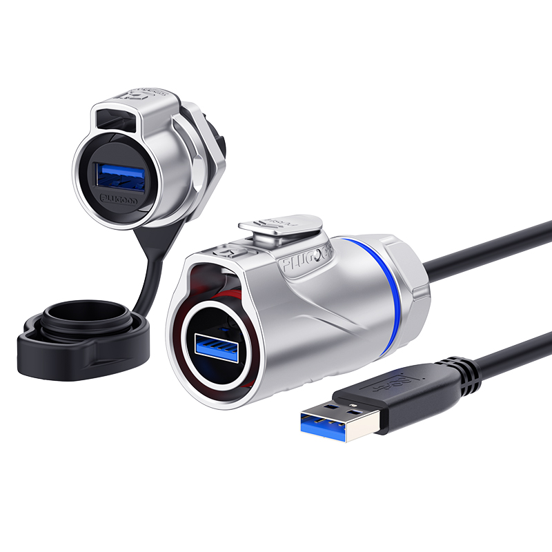 PLG20 USB3.0 单孔面板套装全金属正装