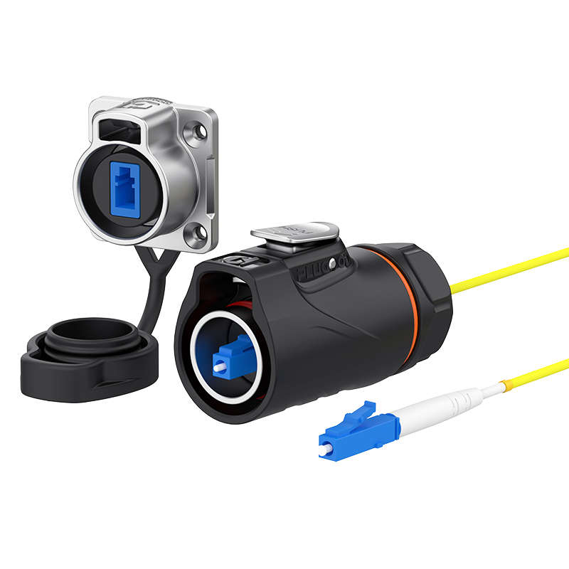 PLG20光纤 单模单纤 四孔法兰套装半金属正装