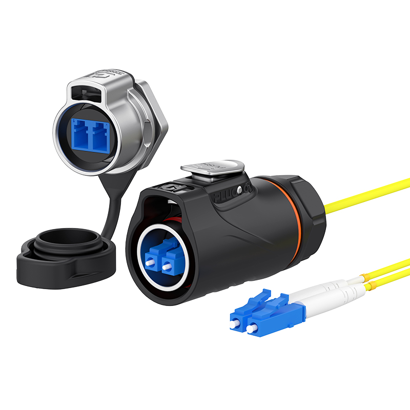 PLG20光纤 单模双纤 单孔面板套装半金属正装