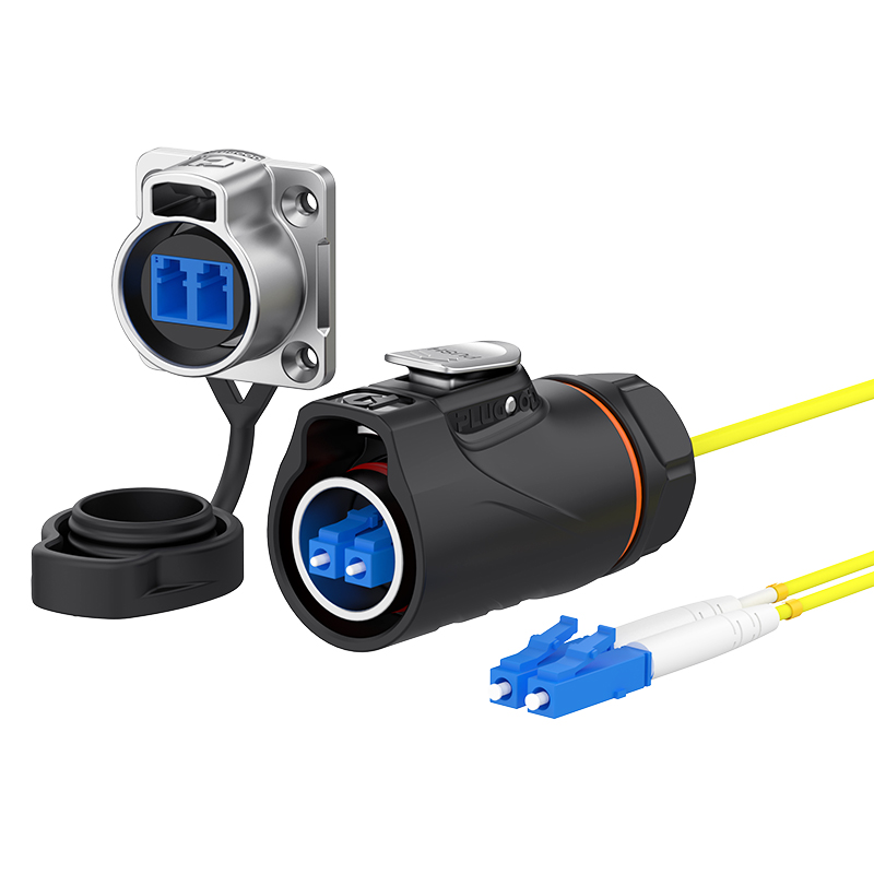 PLG20光纤 单模双纤 四孔法兰套装半金属正装