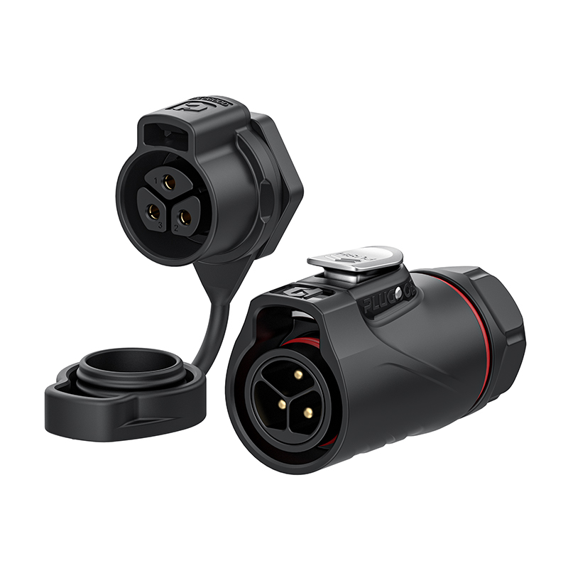 PLG20 3芯20A单孔面板套装全塑胶焊接正装