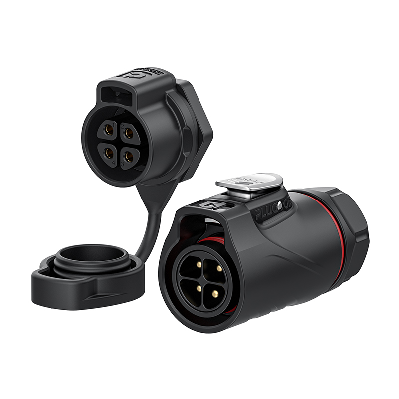 PLG20 4芯20A单孔面板套装全塑胶焊接正装