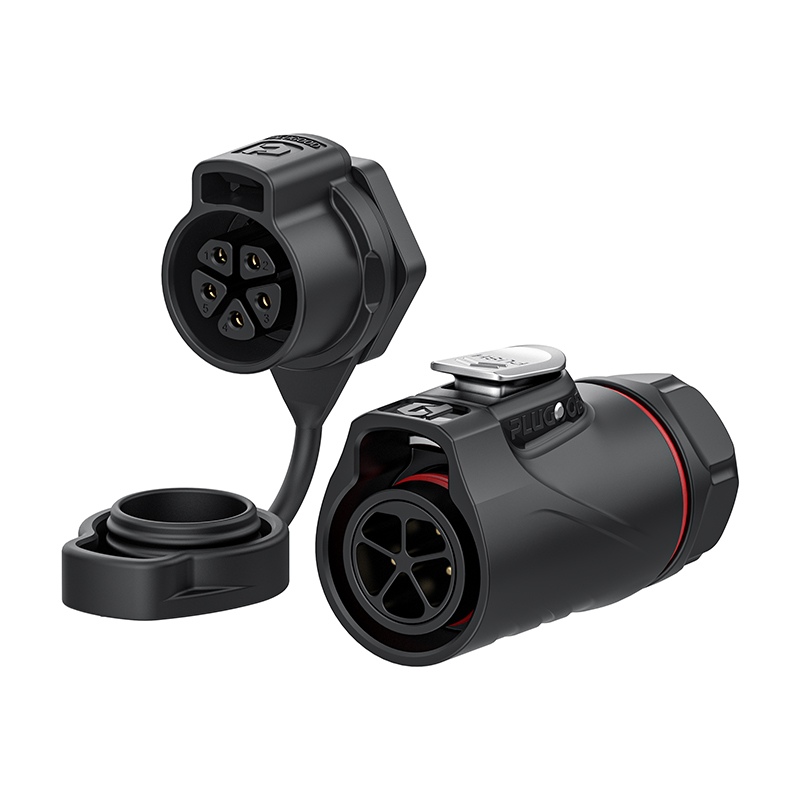 PLG20 5芯10A单孔面板套装全塑胶焊接正装