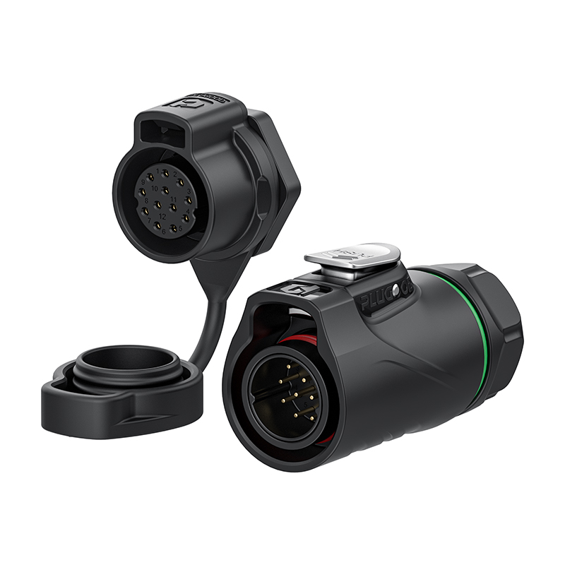 PLG20 12芯5A单孔面板套装全塑胶焊接正装