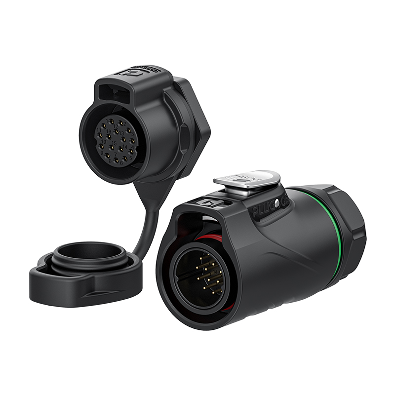 PLG20 16芯5A单孔面板套装全塑胶焊接正装