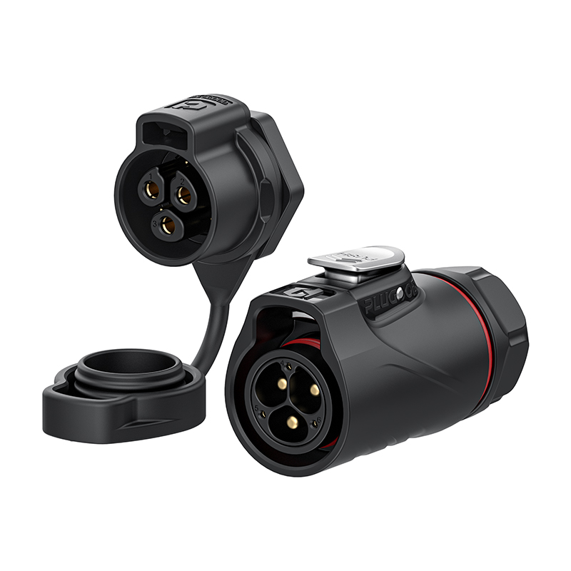 PLG20 3+3芯30A+5A单孔面板套装全塑胶焊接正装