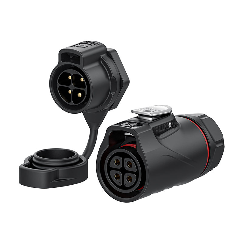 PLG20 4芯20A单孔面板套装全塑胶焊接反装