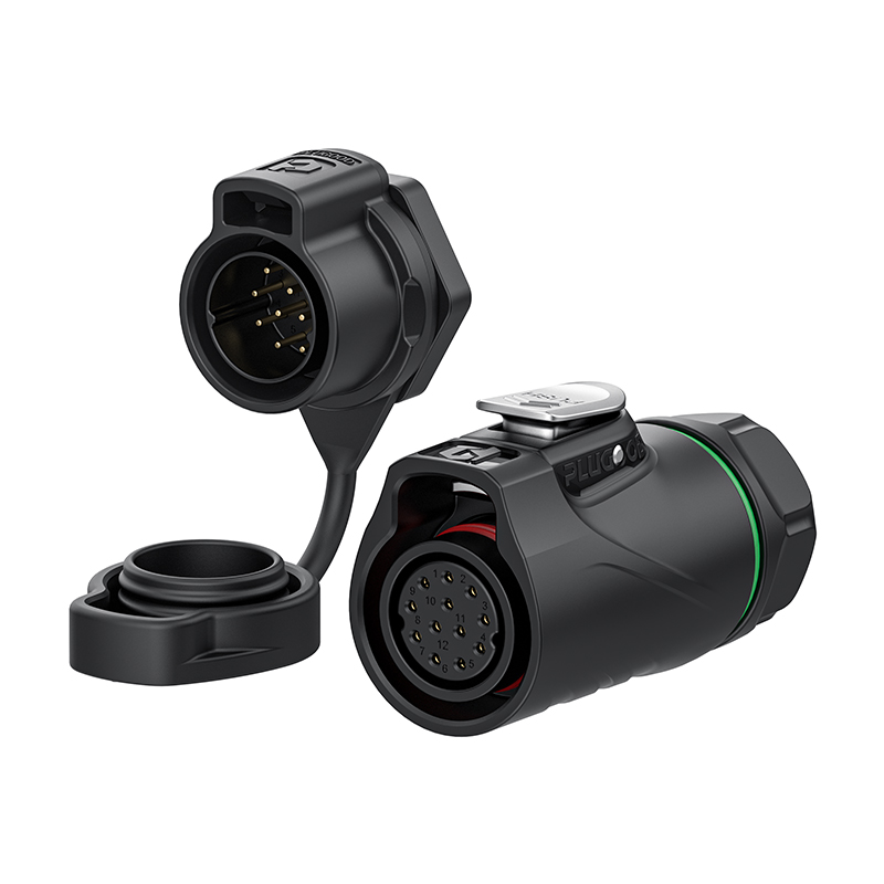 PLG20 12芯5A单孔面板套装全塑胶焊接反装