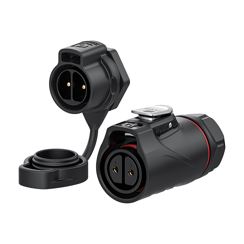 PLG20 2芯20A单孔面板套装全塑胶焊接反装