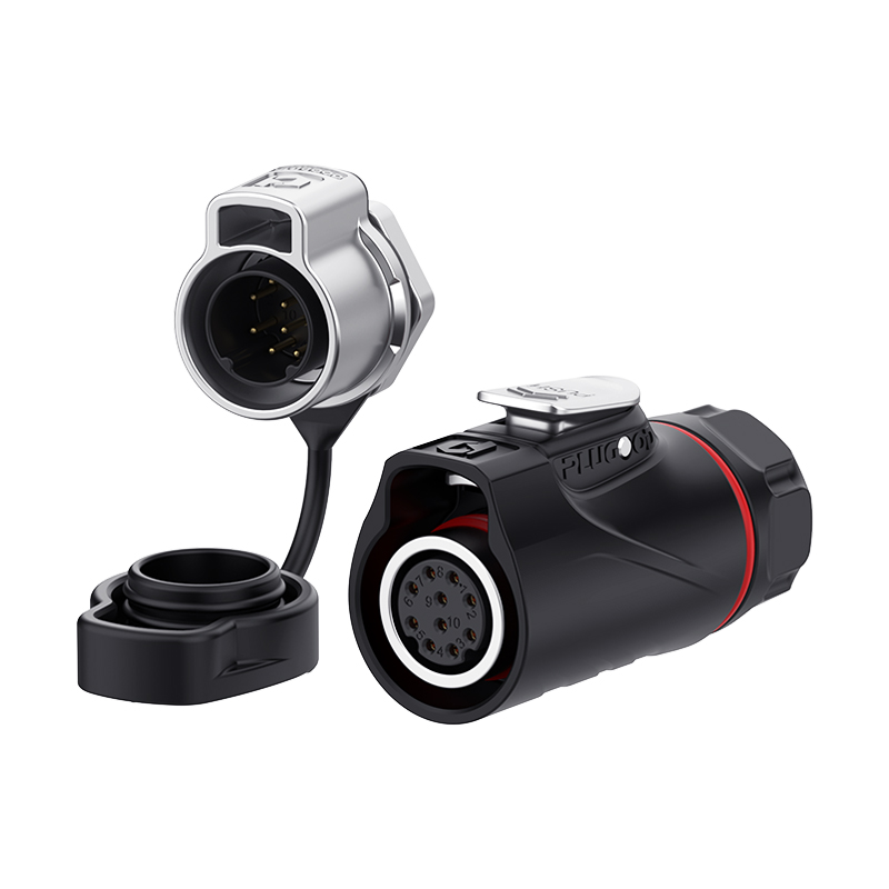 PLG16 10芯5A单孔面板套装半金属焊接反装