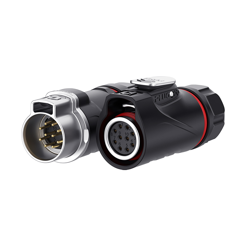 PLG14 10芯3A对接套装半金属焊接反装