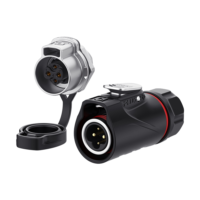 PLG14 2+2芯10A+5A单孔面板套装半金属焊接正装