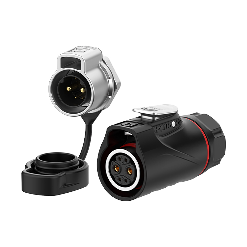 PLG16 2+4芯20A+5A单孔面板套装半金属焊接反装