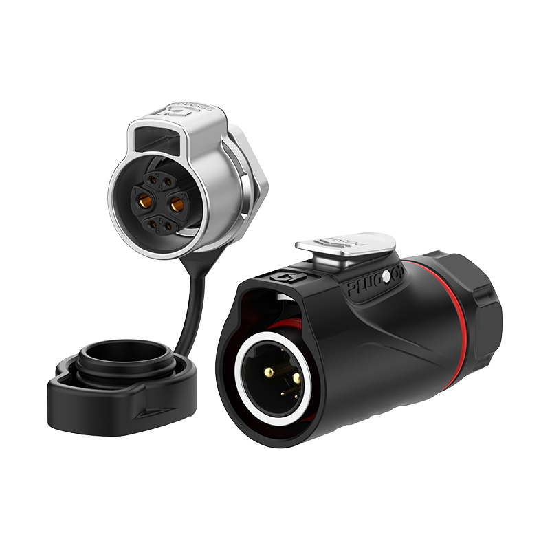 PLG16 2+4芯20A+5A单孔面板套装半金属焊接正装