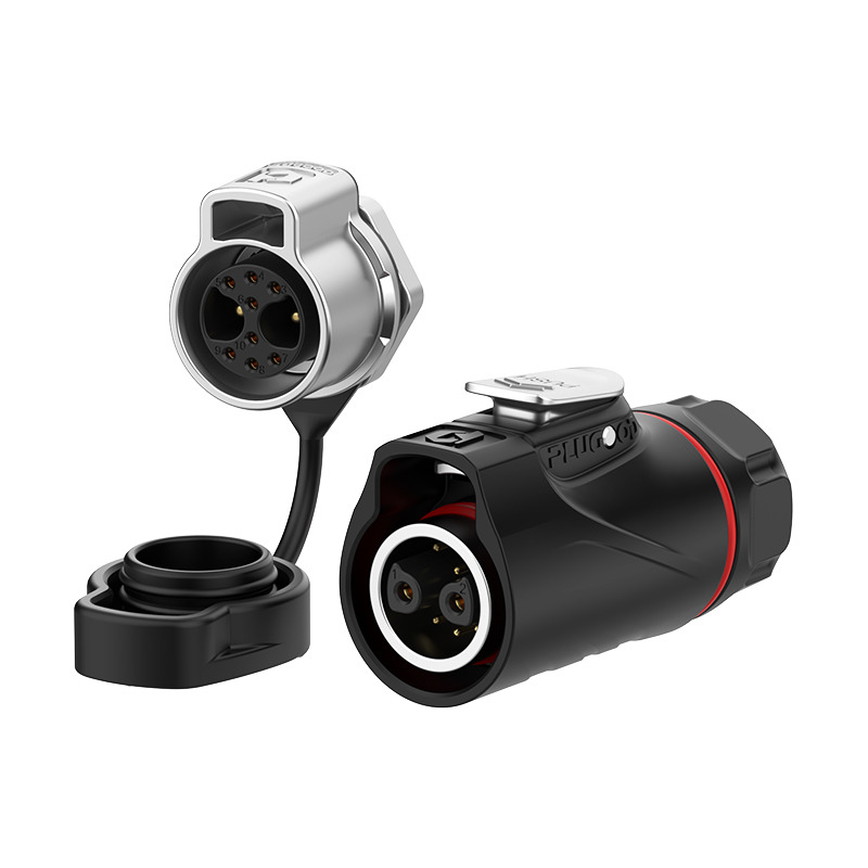 PLG16 2+8芯10A+5A单孔面板套装半金属焊接反装