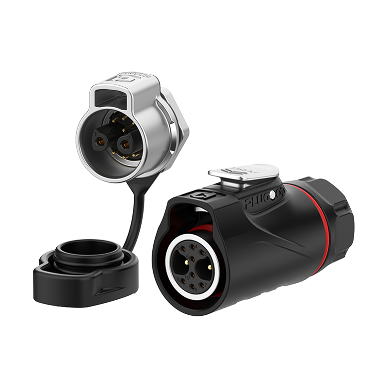 PLG16 2+8芯10A+5A单孔面板套装半金属焊接正装