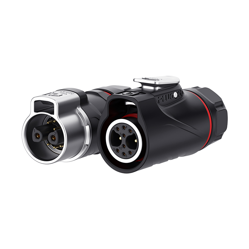 PLG16 2+8芯10A+5A对接套装半金属焊接正装