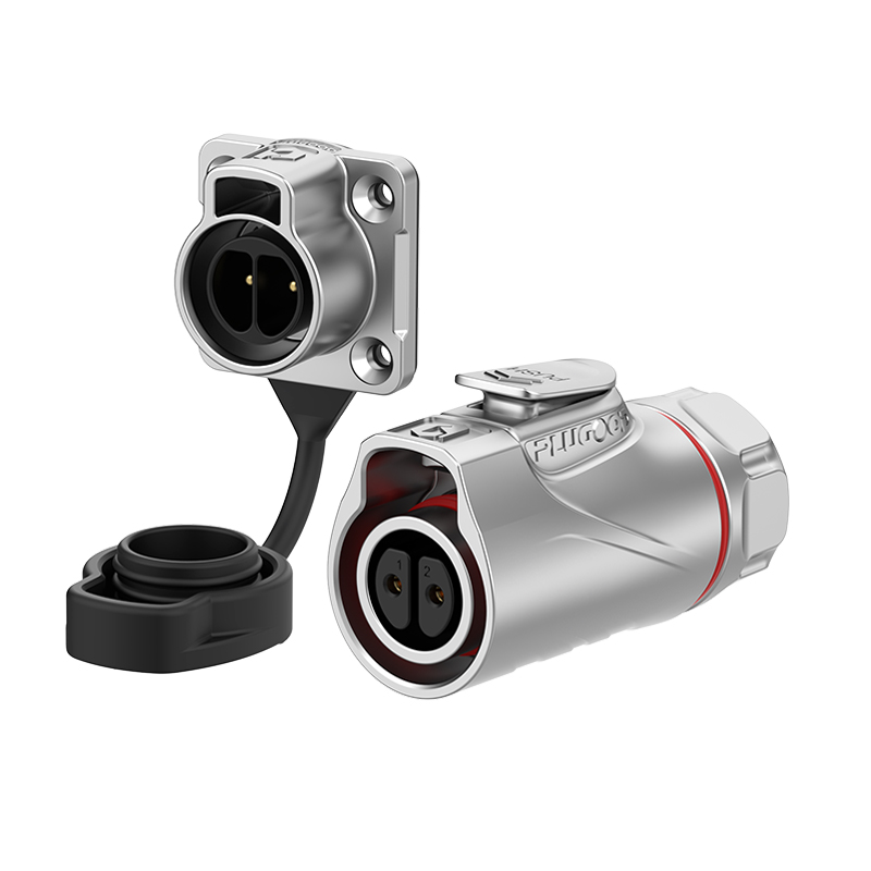 PLG16 2芯10A四孔法兰套装全金属焊接反装