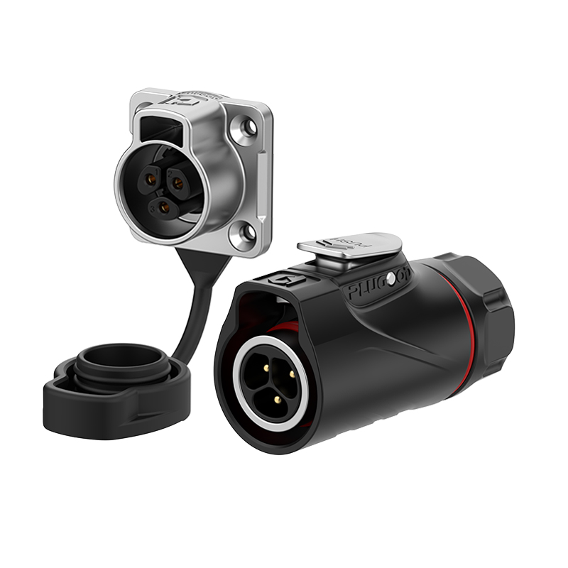 PLG16 3芯10A四孔法兰套装半金属焊接正装