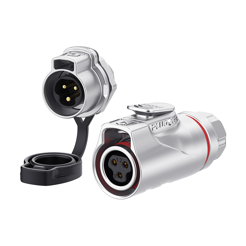 PLG14 3芯10A单孔面板套装全金属焊接反装