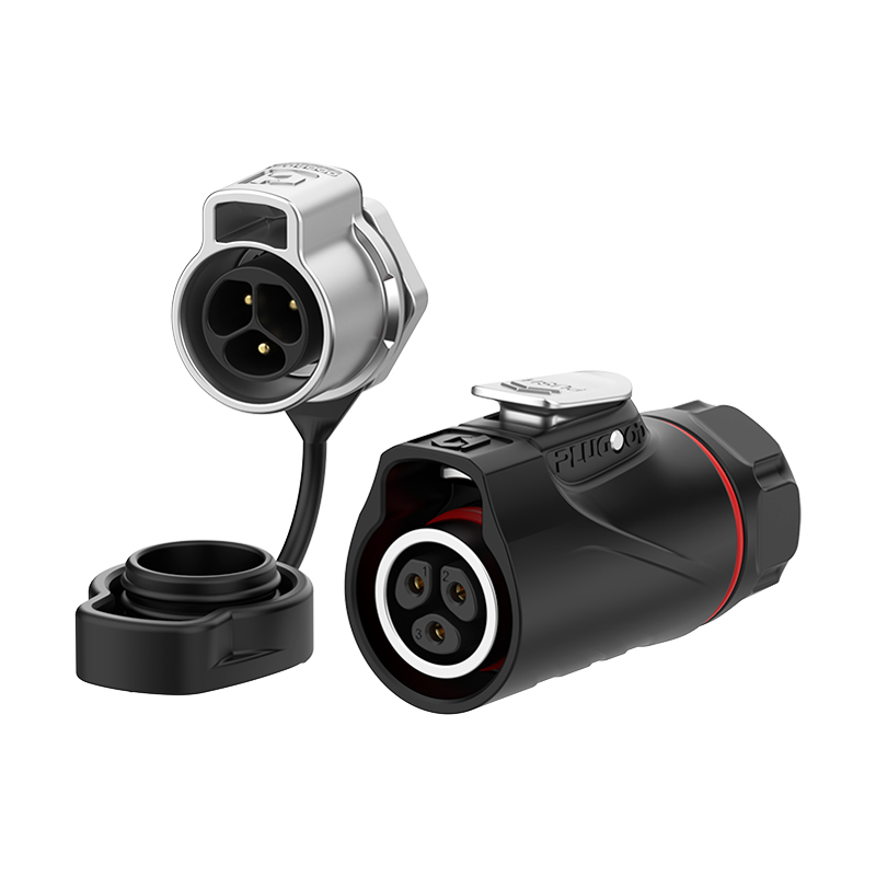 PLG16 3芯10A单孔面板套装半金属焊接反装