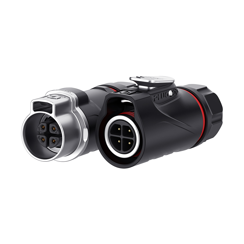 PLG14 4芯5A对接套装半金属焊接正装