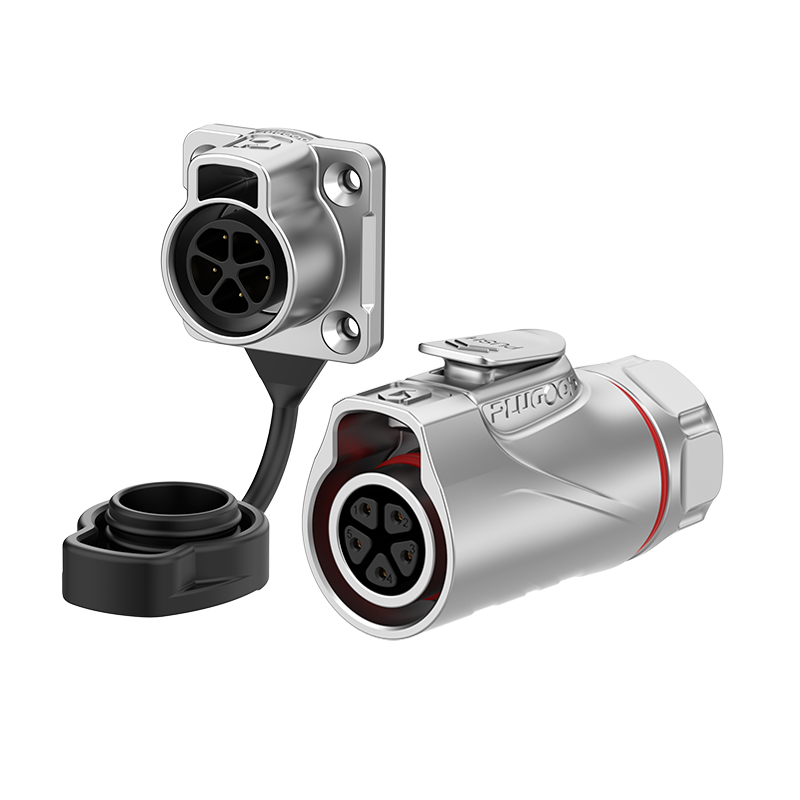 PLG16 5芯5A四孔法兰套装全金属焊接反装