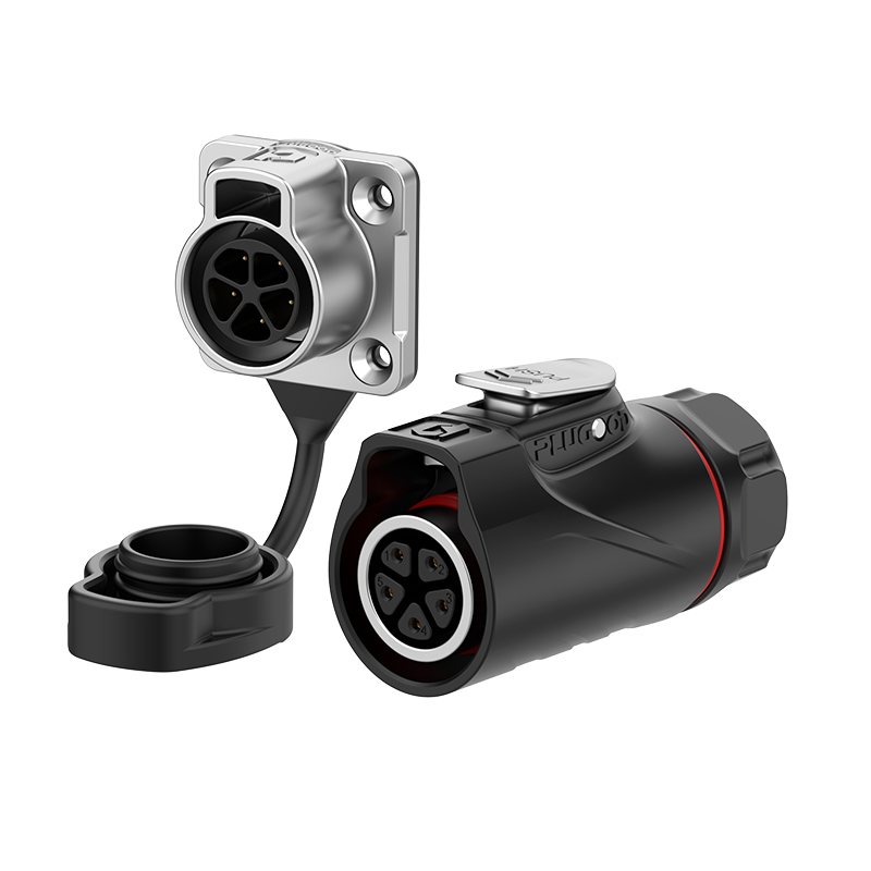 PLG16 5芯5A四孔法兰套装半金属焊接反装