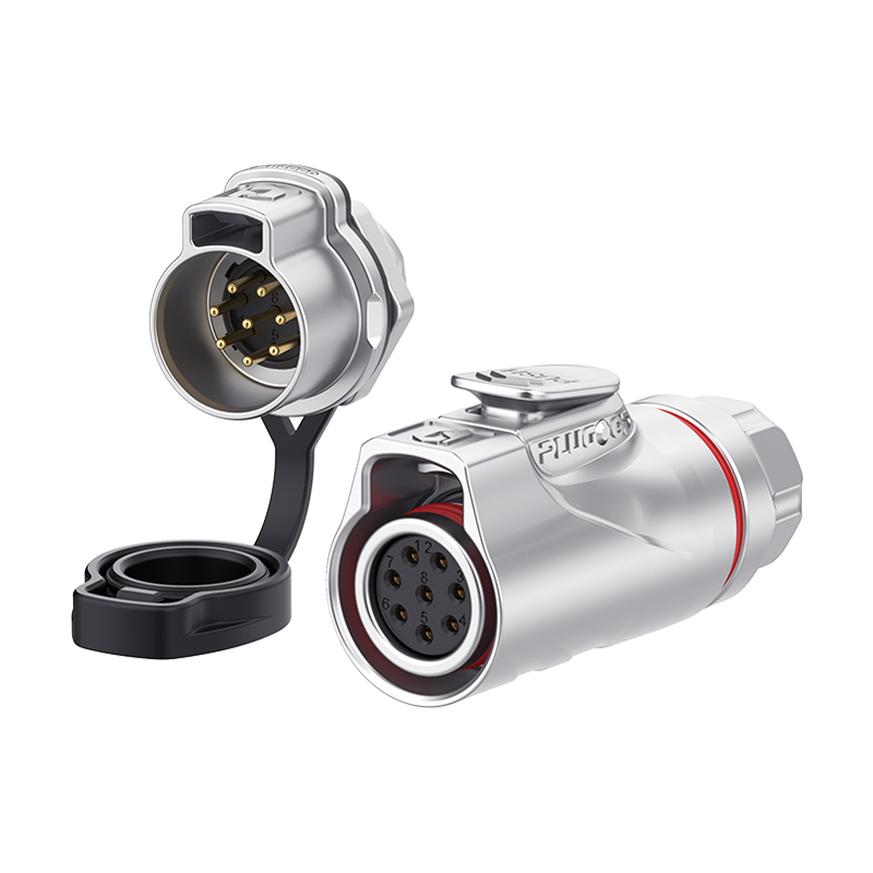 PLG14 8芯5A单孔面板套装全金属焊接反装