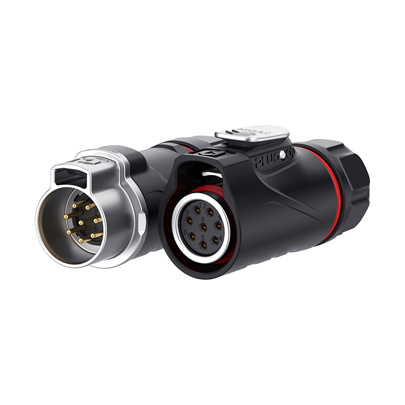 PLG14 8芯5A对接套装半金属焊接反装