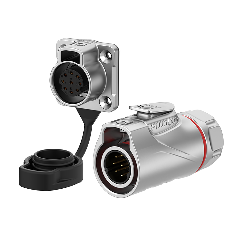 PLG16 9芯5A四孔法兰套装全金属焊接正装